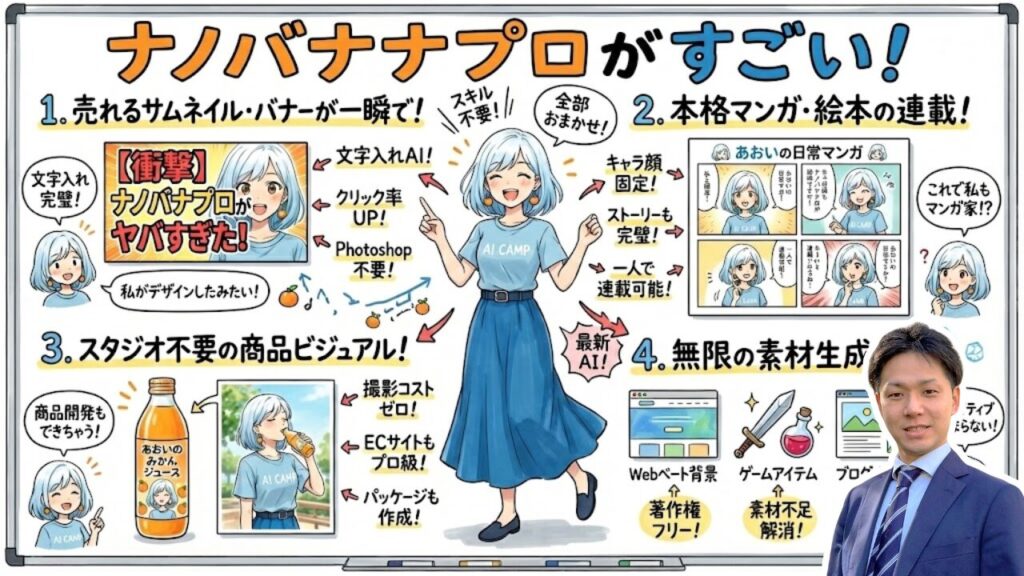 【衝撃】Gemini新画像生成AI「Nano Banana Pro」がすごいので実演します！